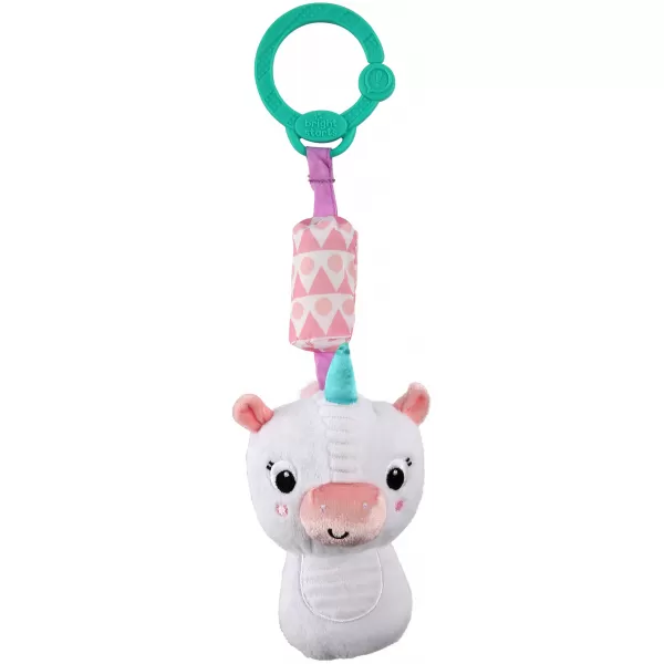 Bright Starts Hračka plyšová chrastítko na C kroužku Chime Along Friends 0m+