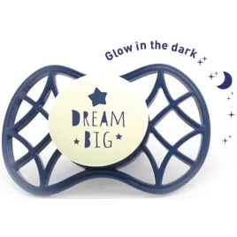 Nuvita Ortodontický dudlík Cool 6m+ svítící ve tmě