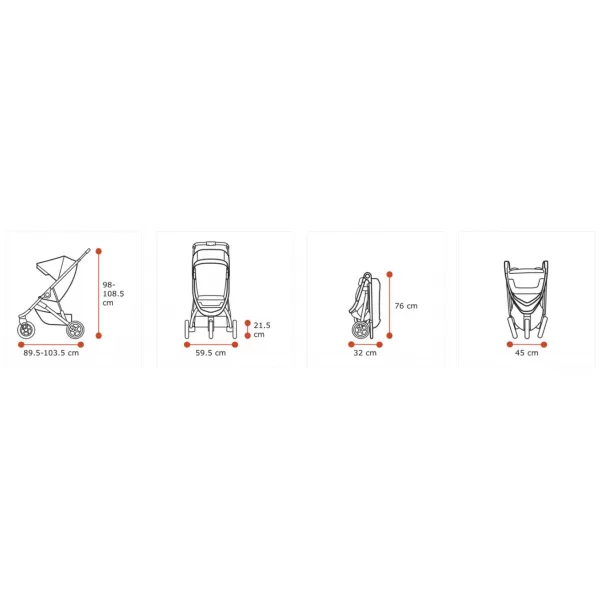 Thule SPRING STROLLER Aluminum
