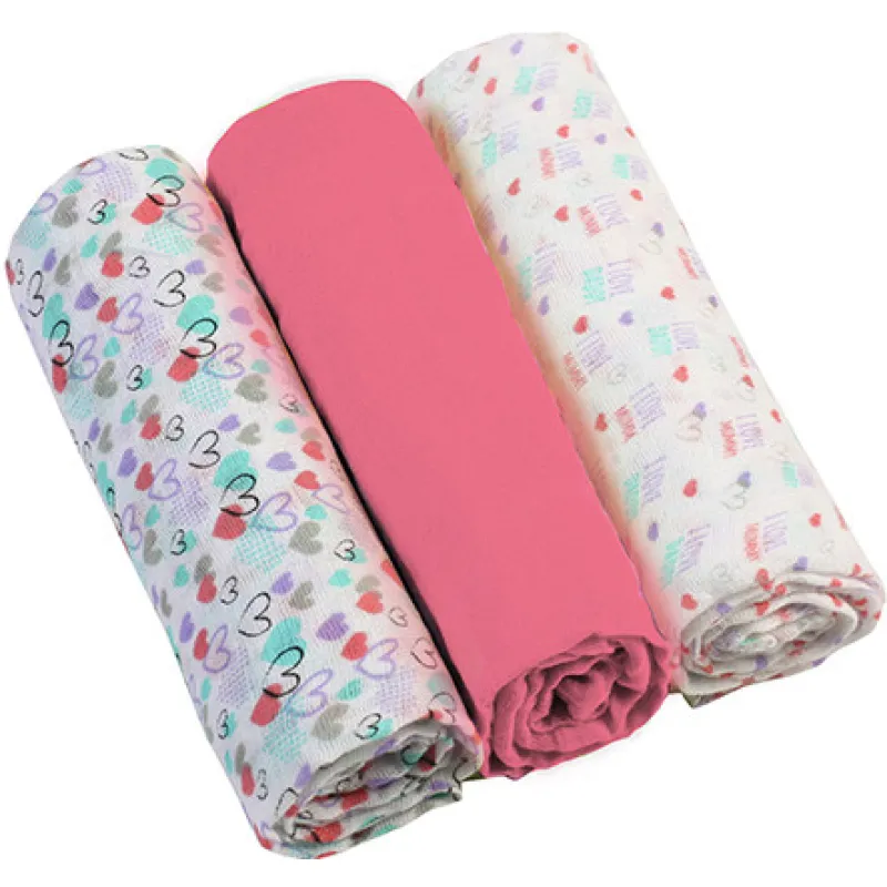 BABYONO Pleny mušelínové Super soft 3 ks