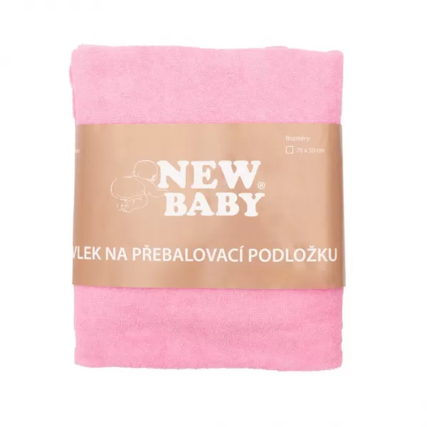 New Baby Návlek na přebalovací podložku 50x70 růžový