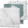 Barva Feathers-clouds-dots stone green/white