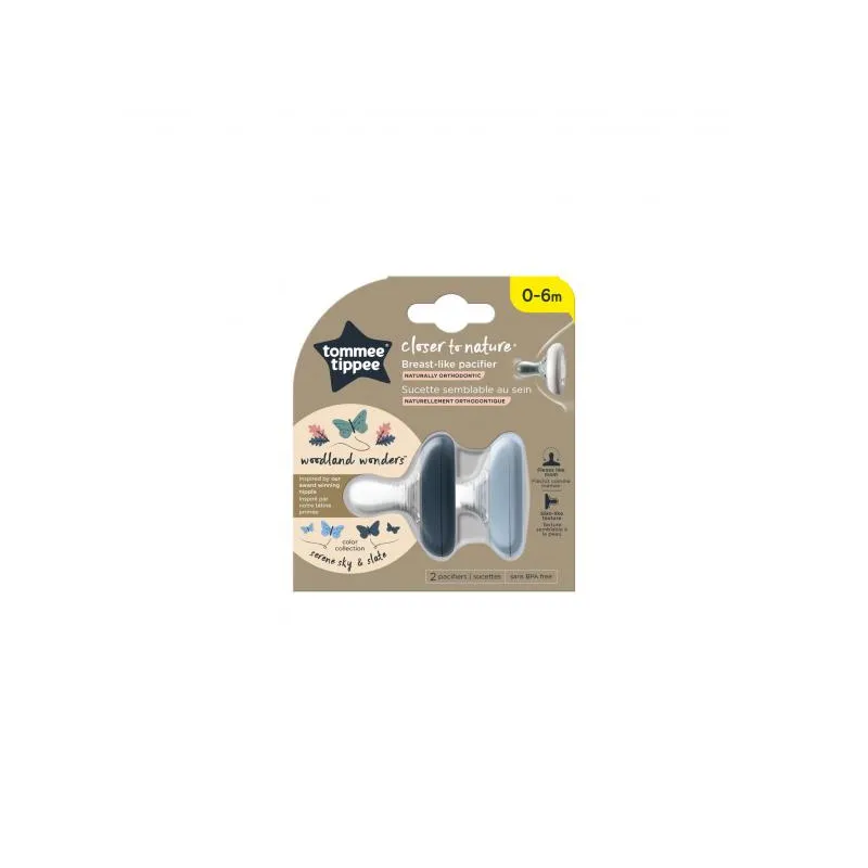 Tommee Tippee Šidítko C2N silikon Natural 2ks 0-6m
