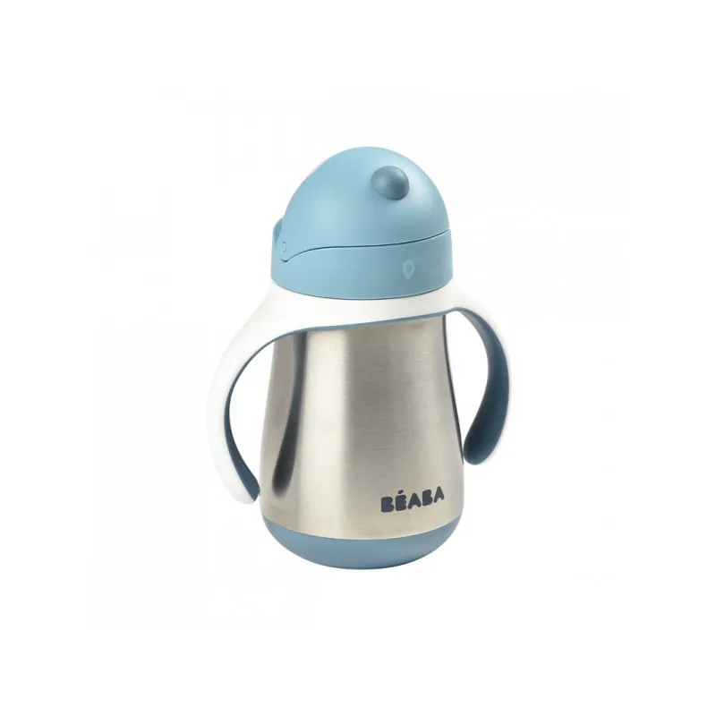 Beaba Hrnek termoizolační s brčkem nerez 250ml