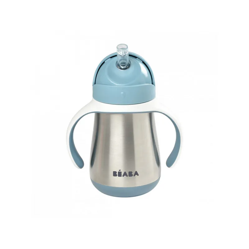 Beaba Hrnek termoizolační s brčkem nerez 250ml