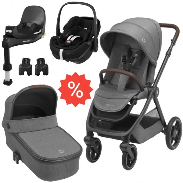 Maxi Cosi Set Oxford + korba + adaptéry + autosedačka + základna