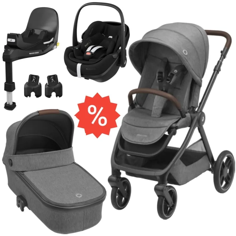 Maxi Cosi Set Oxford + korba + adaptéry + autosedačka + základna