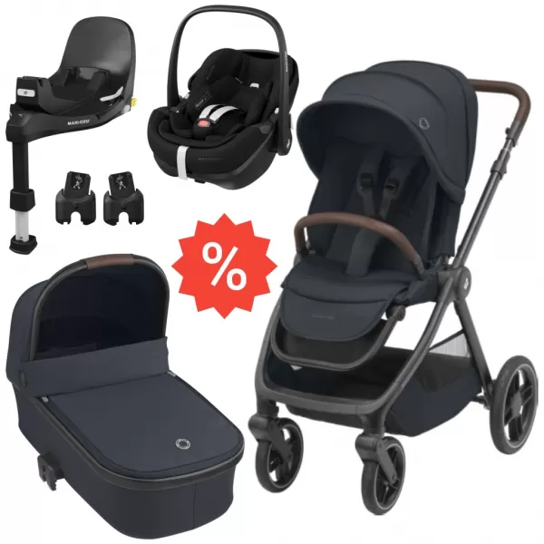 Maxi Cosi Set Oxford + korba + adaptéry + autosedačka + základna