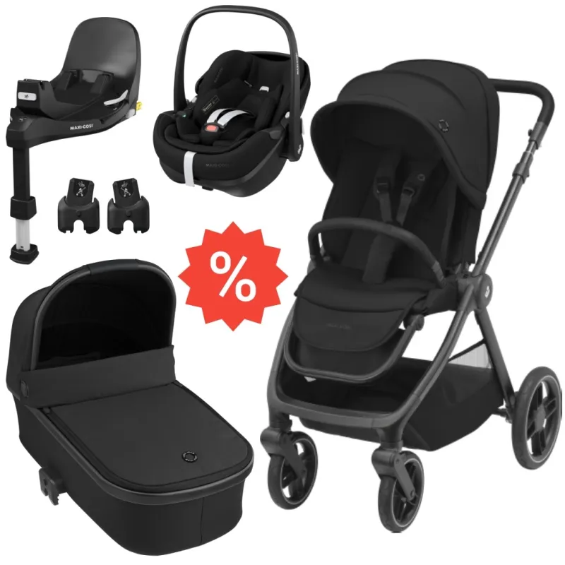Maxi Cosi Set Oxford + korba + adaptéry + autosedačka + základna