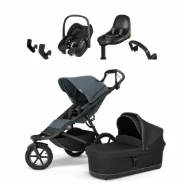 Thule Urban Glide 3  s autosedačkou Maxi-cosi a  základna