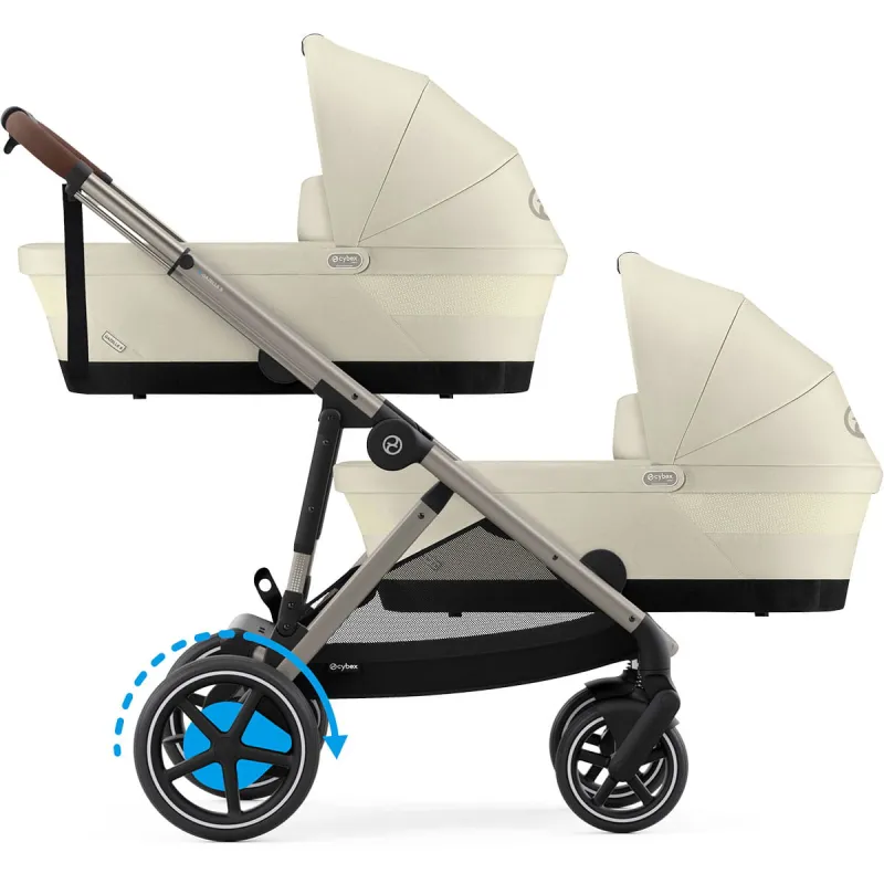 CYBEX e-Gazelle S + 2x Gazelle S Cot + sedačka ke golfové konfiguraci
