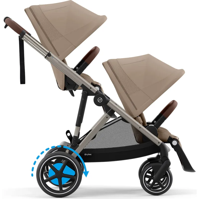 CYBEX e-Gazelle S + 2x Gazelle S Cot + sedačka ke golfové konfiguraci