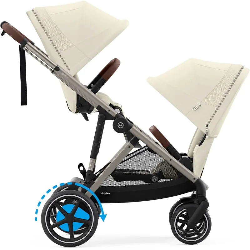 CYBEX e-Gazelle S + 2x Gazelle S Cot + sedačka ke golfové konfiguraci