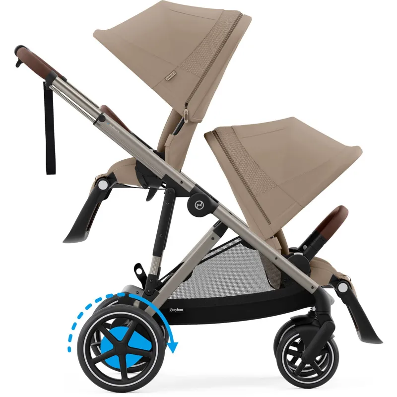CYBEX e-Gazelle S + 2x Gazelle S Cot + sedačka ke golfové konfiguraci