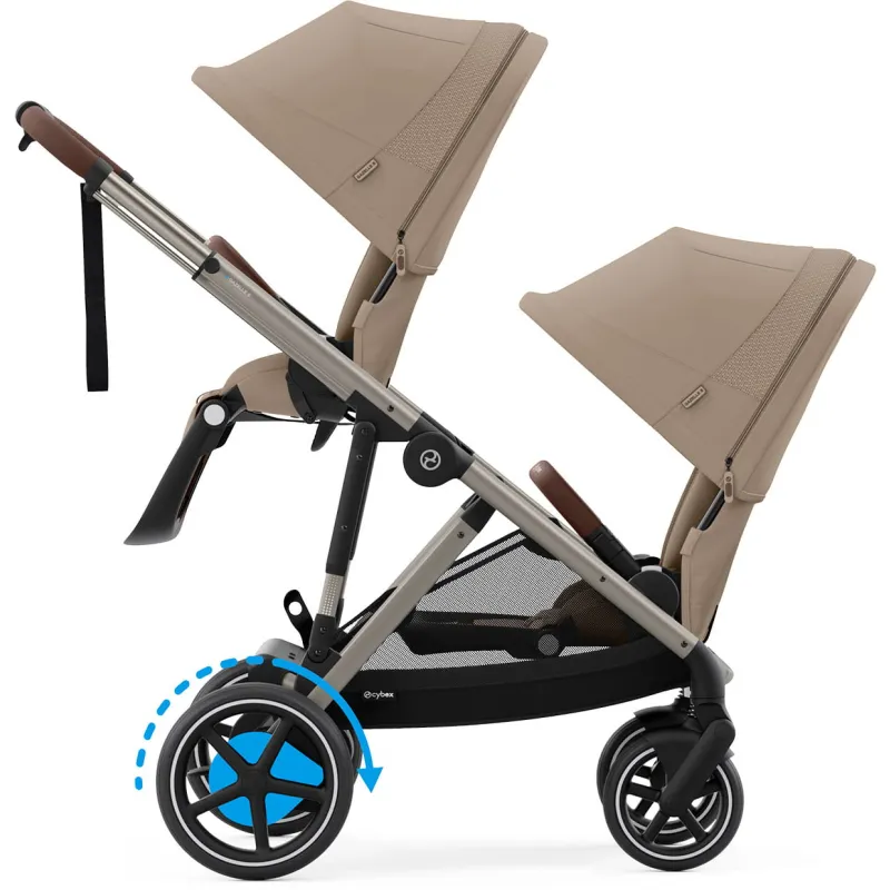 CYBEX e-Gazelle S + 2x Gazelle S Cot + sedačka ke golfové konfiguraci