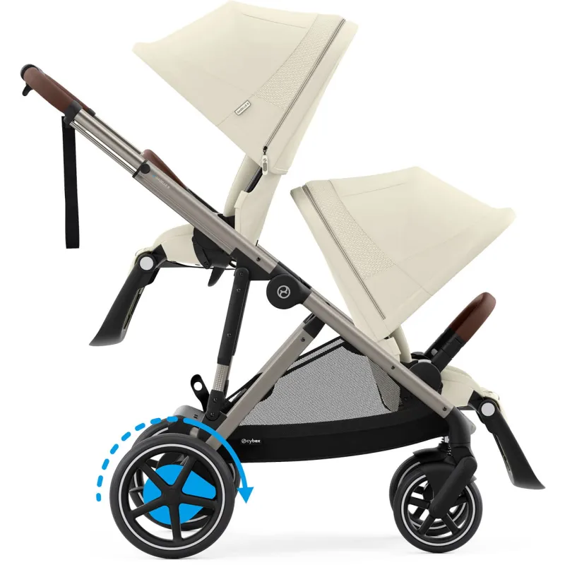 CYBEX e-Gazelle S + 2x Gazelle S Cot + sedačka ke golfové konfiguraci