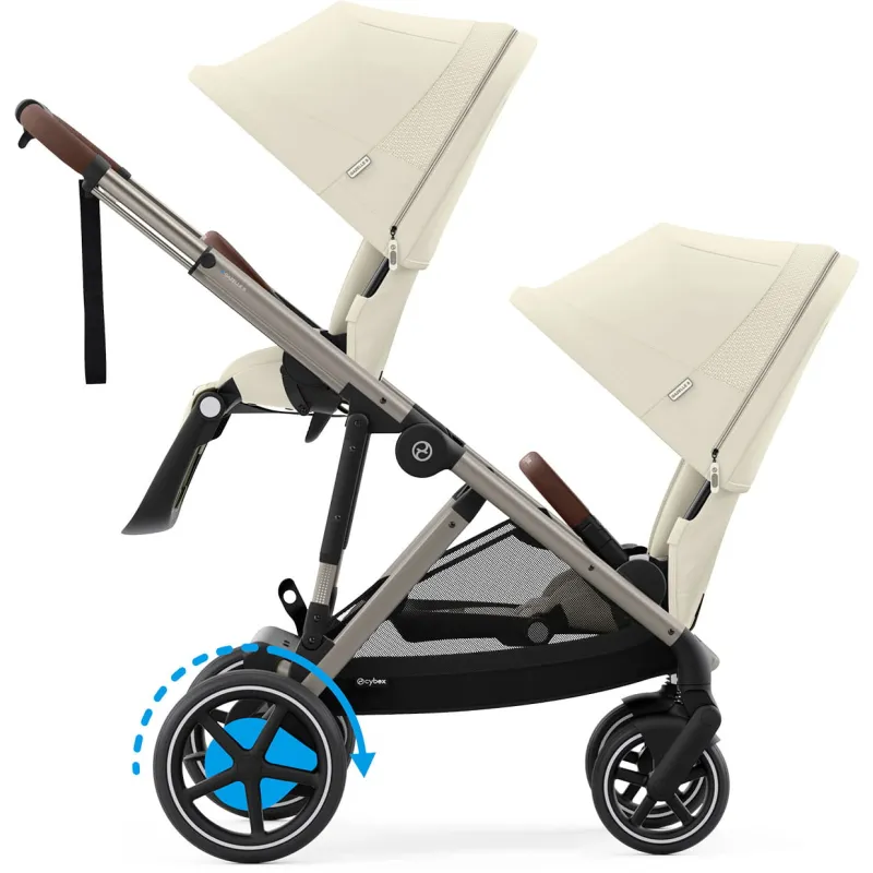 CYBEX e-Gazelle S + 2x Gazelle S Cot + sedačka ke golfové konfiguraci