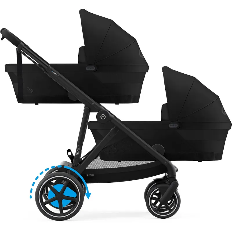 CYBEX e-Gazelle S + 2x Gazelle S Cot + sedačka ke golfové konfiguraci