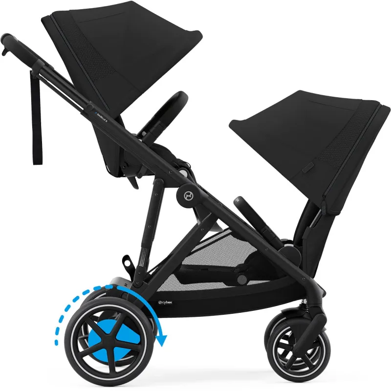 CYBEX e-Gazelle S + 2x Gazelle S Cot + sedačka ke golfové konfiguraci
