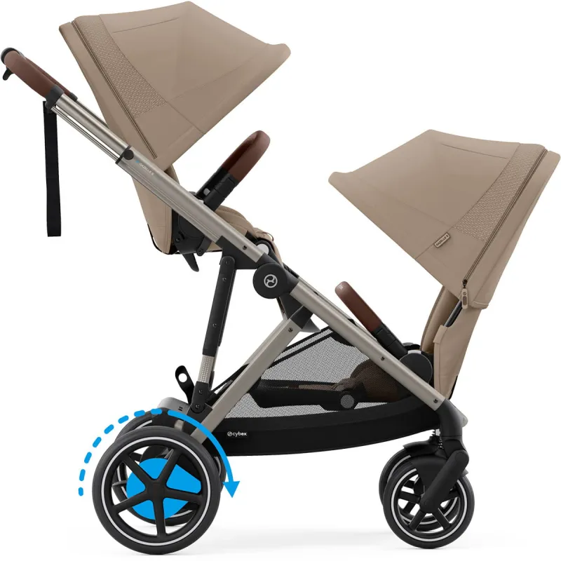 CYBEX e-Gazelle S + 2x Gazelle S Cot + sedačka ke golfové konfiguraci