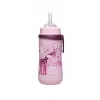 NIP Straw cup láhev s brčkem, 330ml, holka