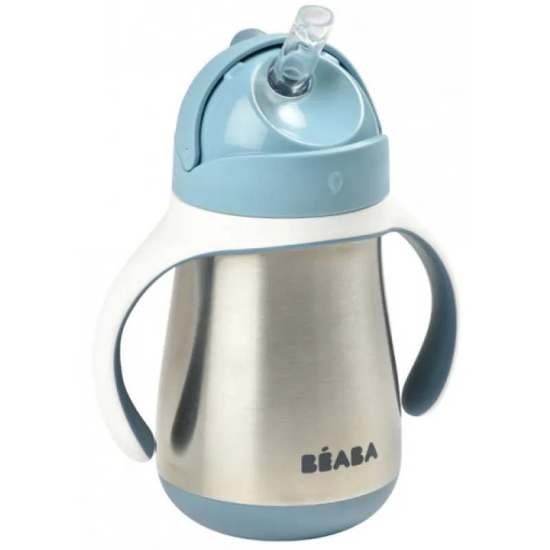 Beaba Hrnek termoizolační s brčkem nerez 250ml