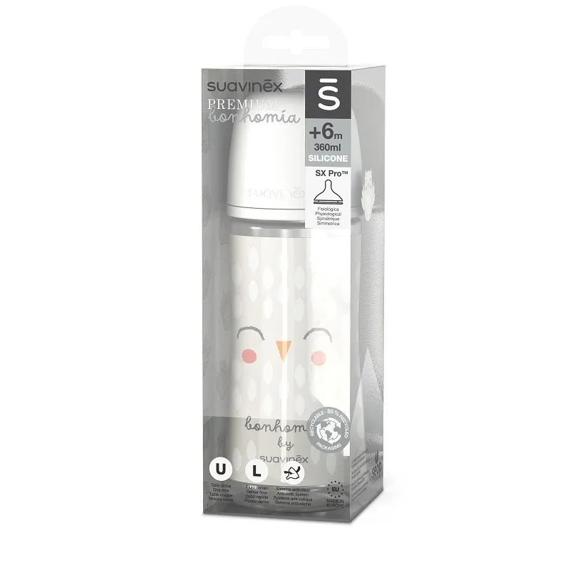 SUAVINEX LÁHEV BONHOMIA 360 ml fyziologická SX PRO +6 LF