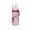 NIP Straw cup láhev s brčkem, 330ml, holka