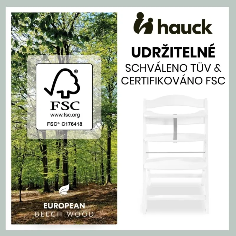 Hauck Alpha+ dřevěná židle